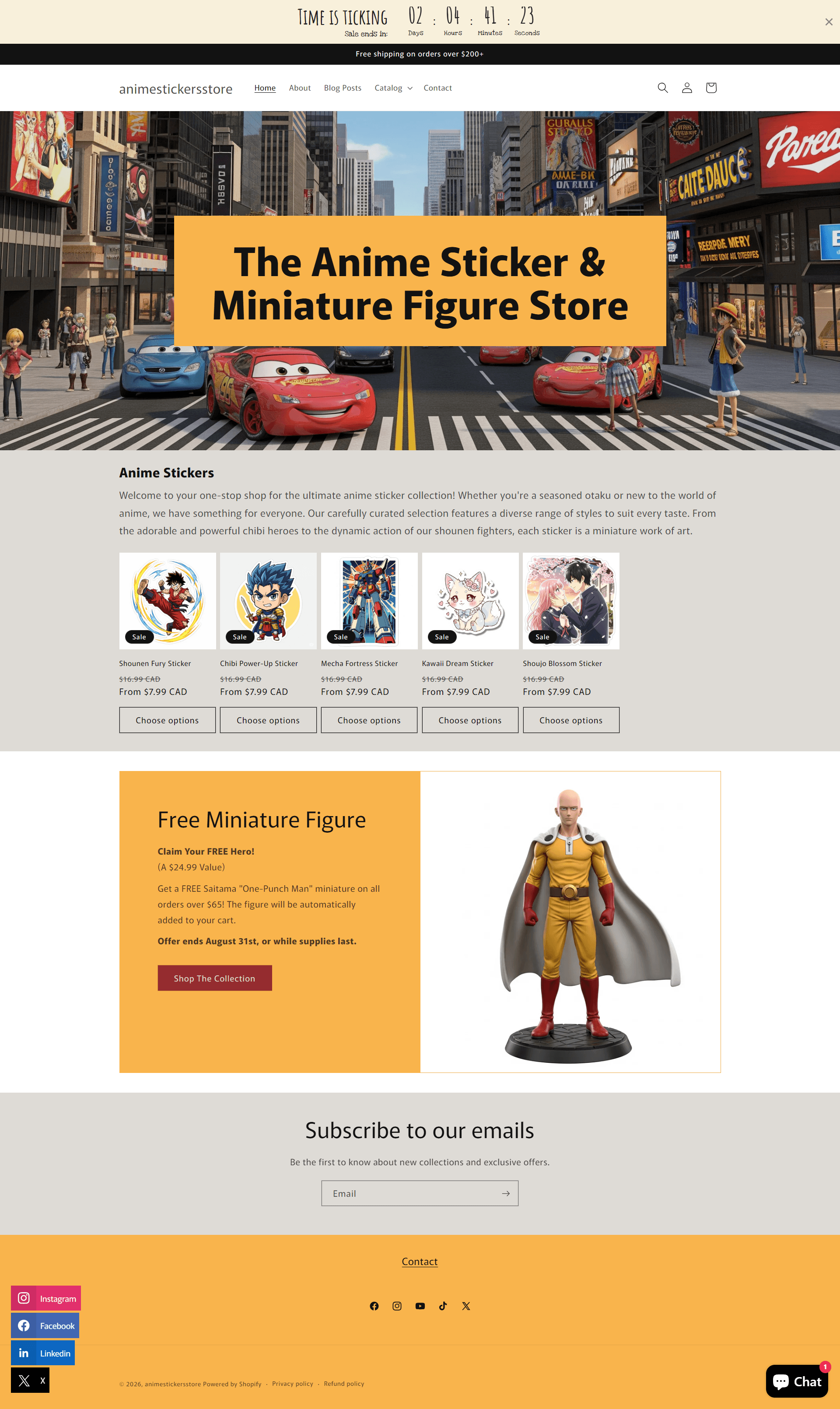 The Anime Sticker & Miniature Figure Store