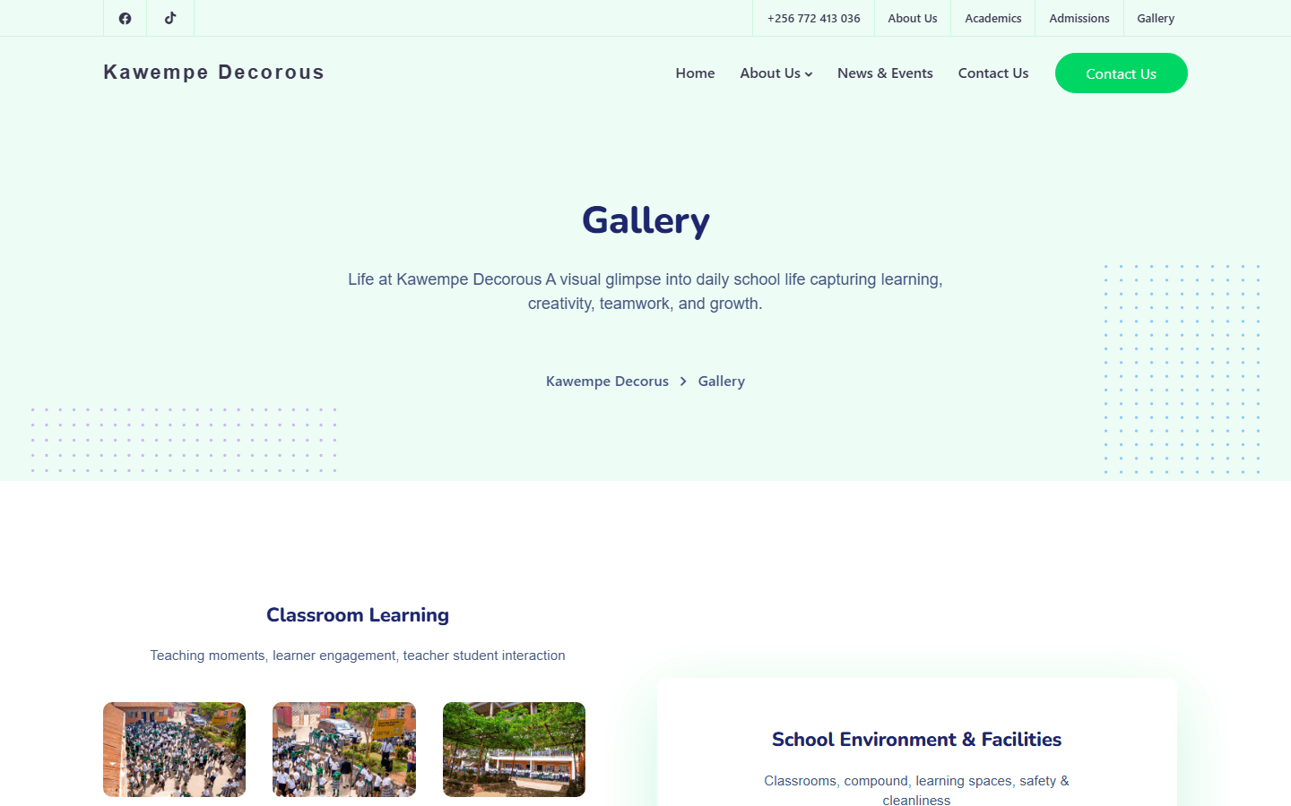 Gallery page